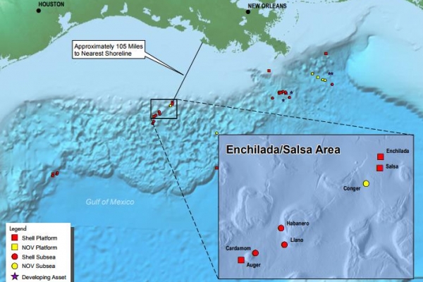 Pożar na platformie Enchilada