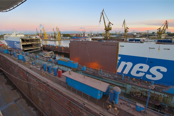 W stoczni Remontowa SA przedłużono pierwszy z czterech promów operatora Finnlines
