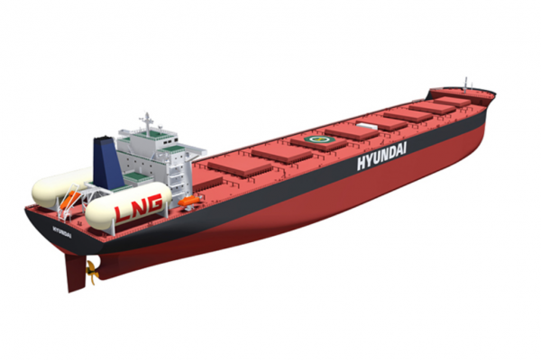 Niebawem zakończy się budowa największego masowca z napędem LNG