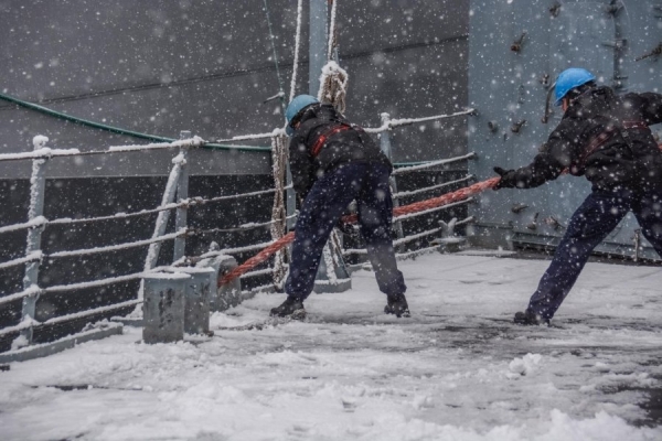 ORP Gen. K. Pułaski szkoli się w arktycznych warunkach [ZDJĘCIA]