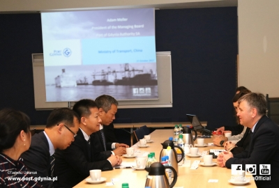 Wizyta delegacji chińskiej w siedzibie Zarządu Morskiego Portu Gdynia SA...