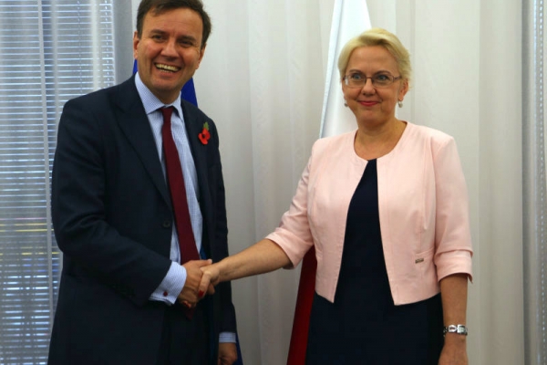 Minister Wielkiej Brytanii z wizytą w resorcie