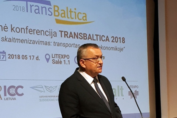 O nowych technologiach w transporcie na konferencji TRANSBALTICA 2018 w Wilnie