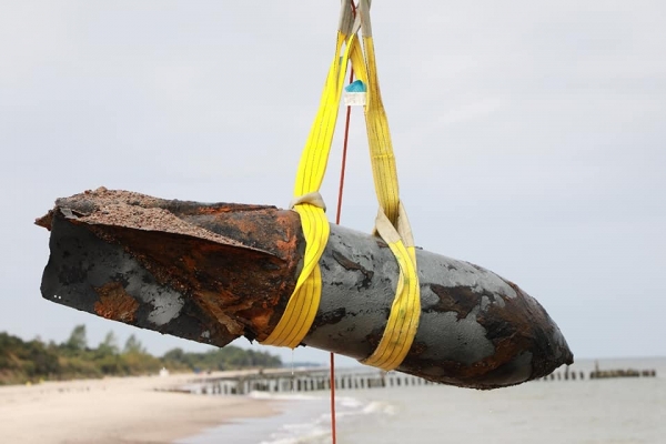 Kołobrzeg: Dwie z trzech bomb zostały wyciągnięte z Bałtyku