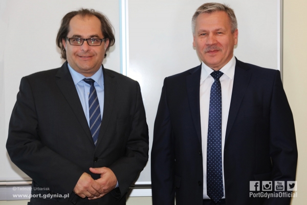 Minister Marek Gróbarczyk w Porcie Gdynia