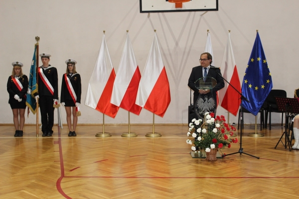 Ślubowanie uczniów klasy pierwszej Technikum Żeglugi Śródlądowej we Wrocławiu