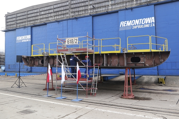 Ruszyła budowa drugiego statku wielozadaniowego dla Urzędów Morskich