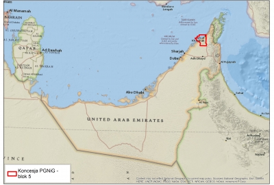 Umowa na poszukiwanie ropy i gazu w Zjednoczonych Emiratach Arabskich