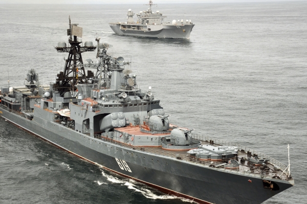 Rosyjski okręt Siewieromorsk przypłynął do bazy w Sewastopolu na Krymie