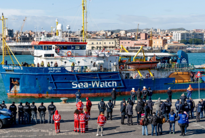 Fot.: Sea Watch / Twitter Z Malty do Francji przybyło 42 migrantów ze statku Sea Watch