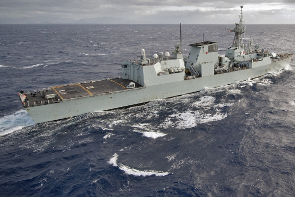 Kanadyjskie okręty przepłynęły przez Cieśninę Tajwańską