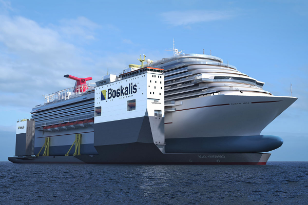 Wycieczkowiec na największym ciężarowcu wpływnym na świecie [VIDEO]