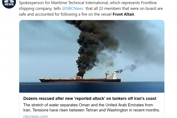 ONZ: Guterres wzywa do niezależnego śledztwa w sprawie ataków na tankowce