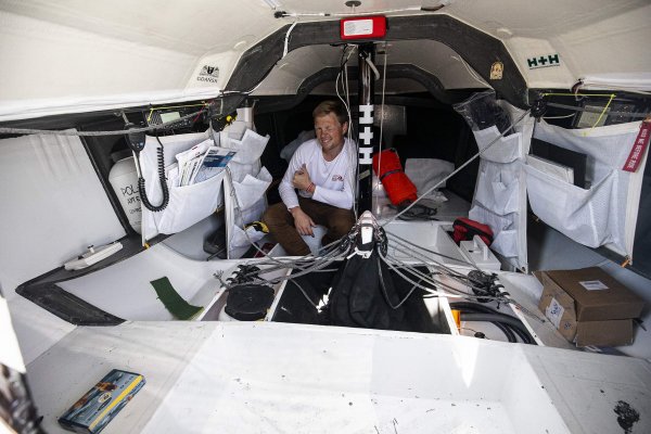 Michał Weselak po pierwszym etapie Mini Transat