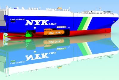 NYK zamawia drugi samochodowiec PCTC zasilany LNG