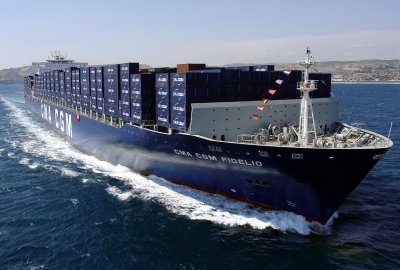 Jeden z ponad 500 kontenerowców francuskiego armatora CMA CGM. Fot.: CMA CGM kontenerowiec CMA CGM