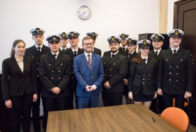 Studenci Akademii Morskiej w Szczecinie z wizytą w MGMiŻŚ