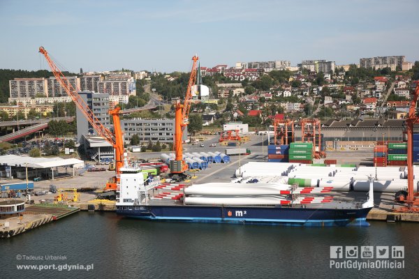 Port Gdynia portem instalacyjnym polskich farm wiatrowych na Bałtyku