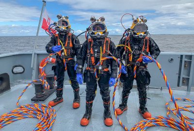 Szkolenie nurków z Dywizjonu Okrętów Wsparcia
