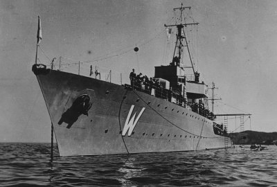 ORP Wicher (Fot.: Wikipedia) Niszczyciel ORP Wicher