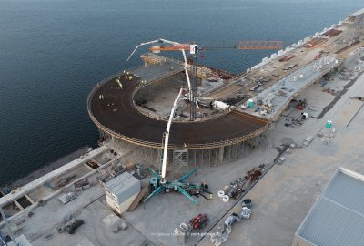 Fot.: Tadeusz Urbaniak / Port Gdynia SA Kolejny etap budowy Publicznego Terminalu Promowego