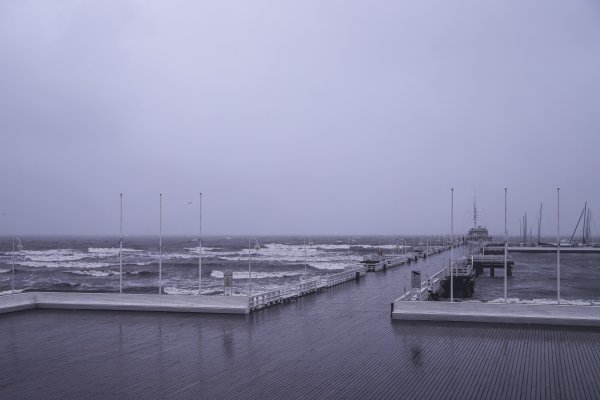 Z powodu wichury zamknięte molo w Sopocie