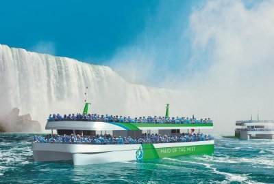 Wizualizacja nowych statków Maid of the Mist Nowe, bezemisyjne promy jednego z najstarszych operatorów w Ameryce Północnej