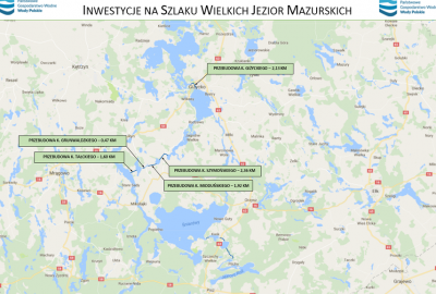 Źródło: Polski Związek Żeglarski Mazurskie kanały w remoncie