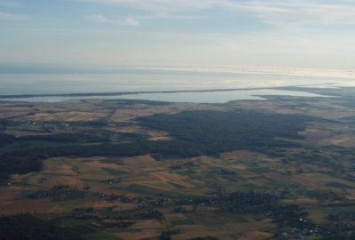 Jamno z wysokości ok. 500 m RZGW w Szczecinie: Regulujemy poziom wody w Jeziorze Jamno