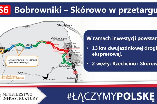 Przetarg na kolejny odcinek drogi ekspresowej S6