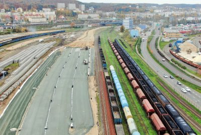 Fot.: PKP PLK Węzeł kolejowy Port Gdynia zmodernizowany już w ponad 30 procentach