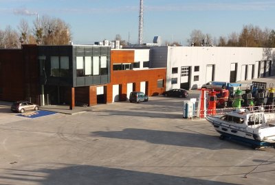 Baza Oznakowania Nawigacyjnego Urzędu Morskiego w Gdyni (Fot.: Urząd Morski w Gdyni) Nowe oblicze Bazy Oznakowania Nawigacyjnego