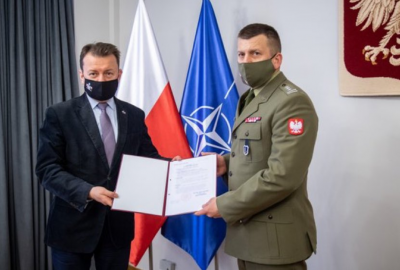 Szef MON powołał pełnomocnika ds. inwestycji wynikających z umowy z USA (Fot.: MON / Twitter) Szef MON powołał pełnomocnika ds. inwestycji wynikających z umowy z USA