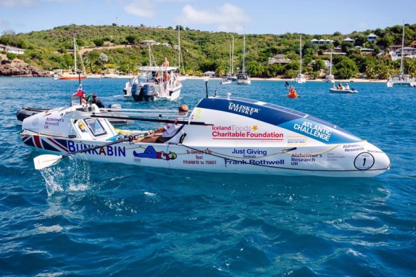 70-letni Brytyjczyk najstarszym wioślarzem, który samotnie przepłynął Atlantyk