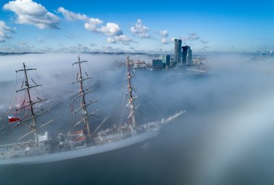 Dar Młodzieży (Fot.: Dominik Werner) Dar Młodzieży po kwarantannie wypłynie na praktyki