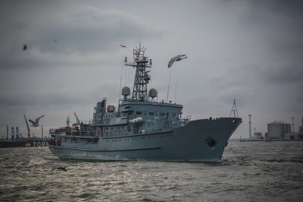 Zimowe praktyki na ORP Wodnik