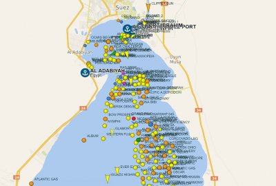 Planowano przejście przez Kanał Sueski przez noc 113 statków 