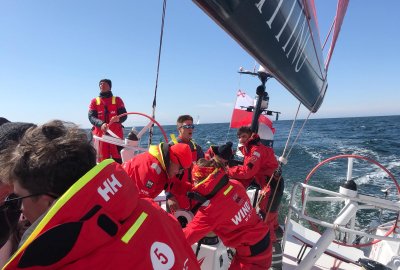 Fot.: mat. pras. Załoga Sailing Poland wygrała pierwszy wyścig The Ocean Race Europe Prologue
