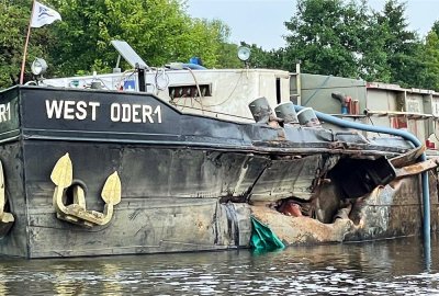 Kolizja polskiej barki w Niemczech