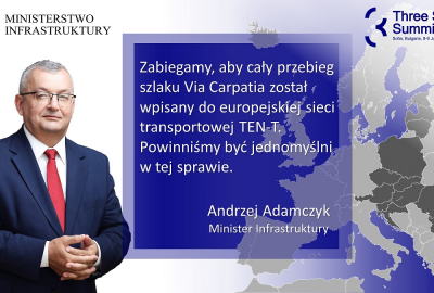 Fot.: Ministerstwo Infrastruktury / Twitter Adamczyk: w Europie Środkowo-Wschodniej za mało połączeń na osi północ-południe