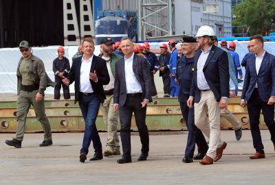 Prezydent Andrzej Duda odwiedził stocznie grupy Remontowa Holding