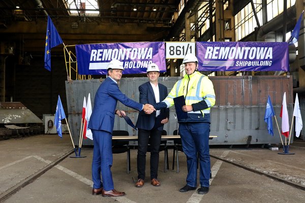 Położono stępkę pod budowę statku pożarniczego dla ZMPSiŚ SA!
