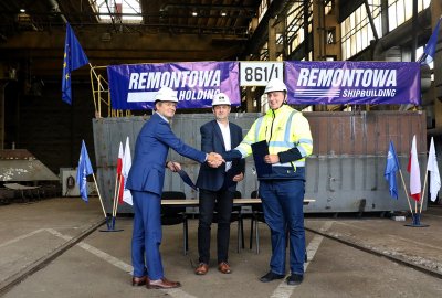 Położono stępkę pod budowę statku pożarniczego dla ZMPSiŚ SA!