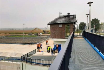 Modernizowany obiekt w Januszkowicach (Fot.: Wody Polskie) Wody Polskie modernizują stopnie wodne za blisko 380 mln zł