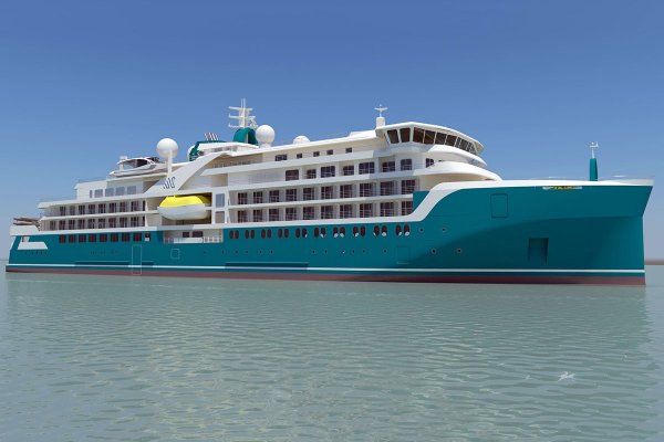 Stocznia Crist buduje bloki polarnego wycieczkowca ekspedycyjnego dla stoczni w Helsink...