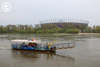 Prom Pliszka (Fot.: Zarząd Transportu Miejskiego w Warszawie) ZTM w Warszawie szuka armatora statku do Serocka i promu na Wiśle