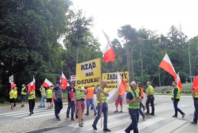 Protest armatorów wędkarstwa rekreacyjnego w Ustce i Łebie