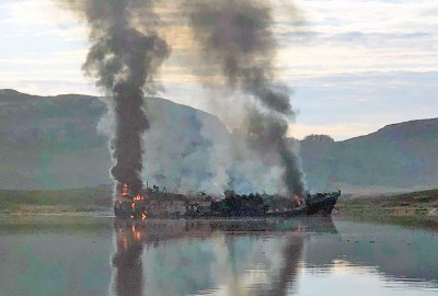 Na dalekiej północy Norwegii spłonął rosyjski statek rybacki