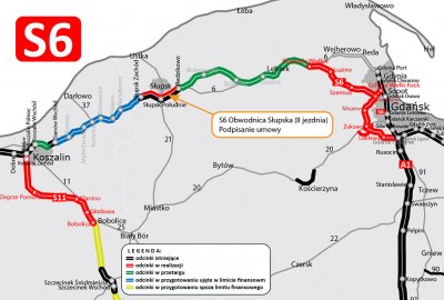 Nowe inwestycje na trasie S6 między Szczecinem i Trójmiastem