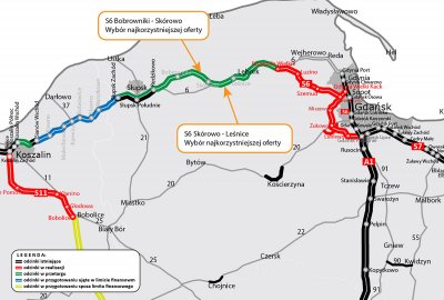 Wybrano wykonawców projektu i budowy dwóch odcinków S6 między Słupskiem ...